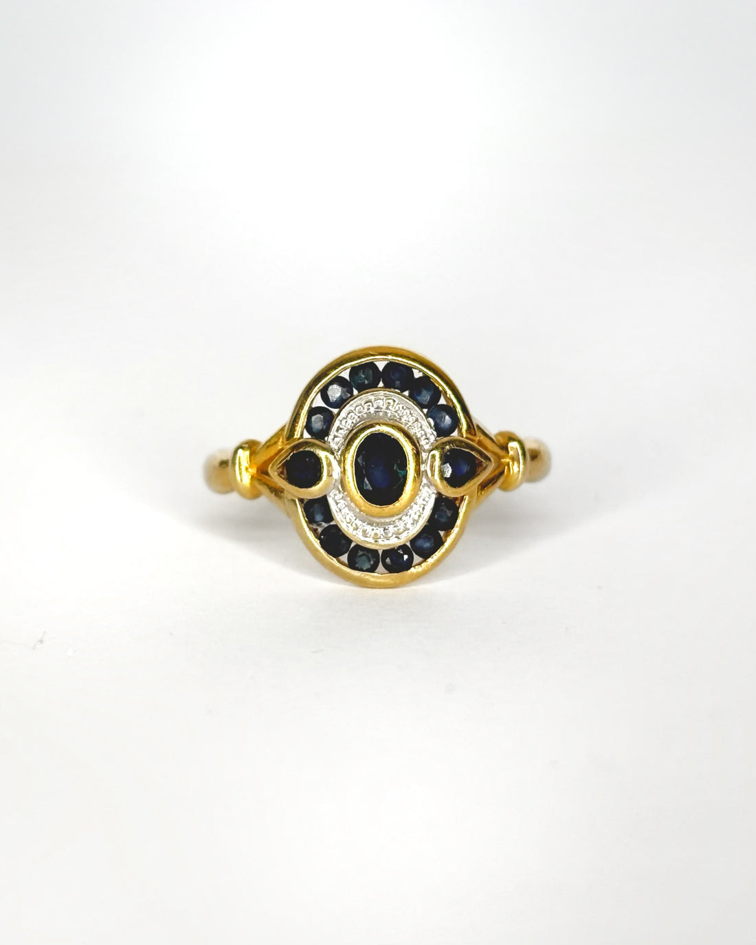 Bague Art Déco Saphirs 0.61 ct &quot;Julia&quot;