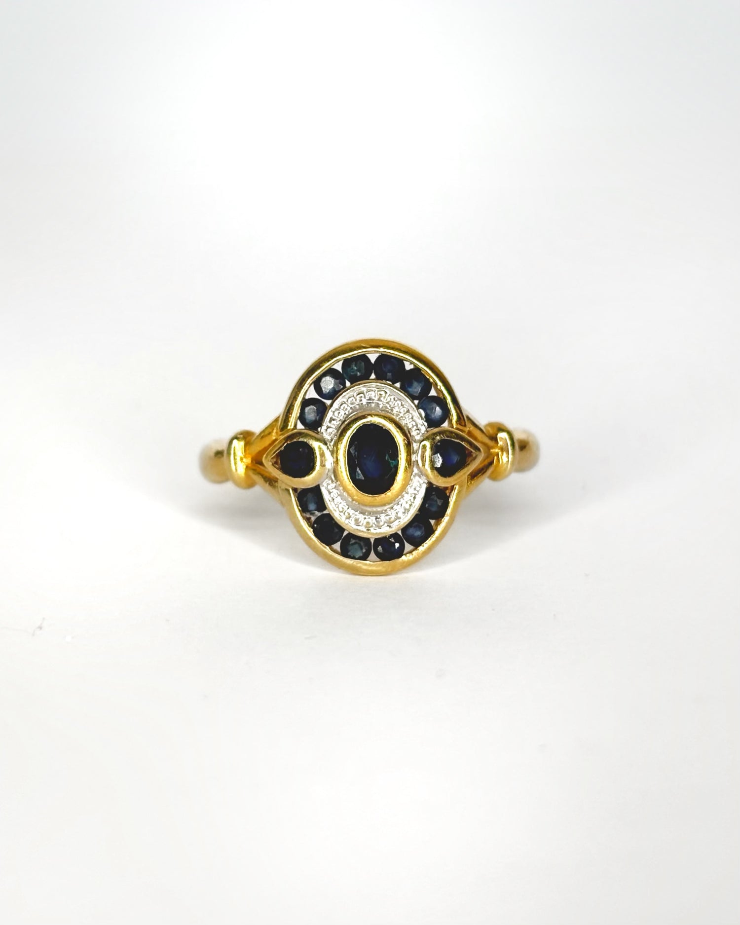 Bague Art Déco Saphirs 0.61 ct &quot;Julia&quot;