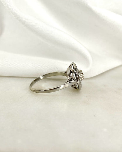 Bague Art Déco 13 Diamants 0.19 carat &quot;Albane&quot;