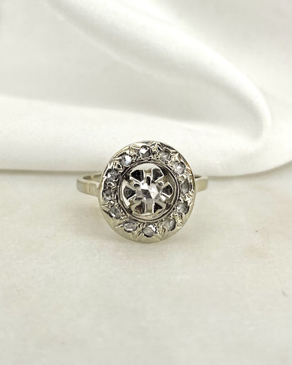 Bague Art Déco 13 Diamants 0.19 carat &quot;Albane&quot;