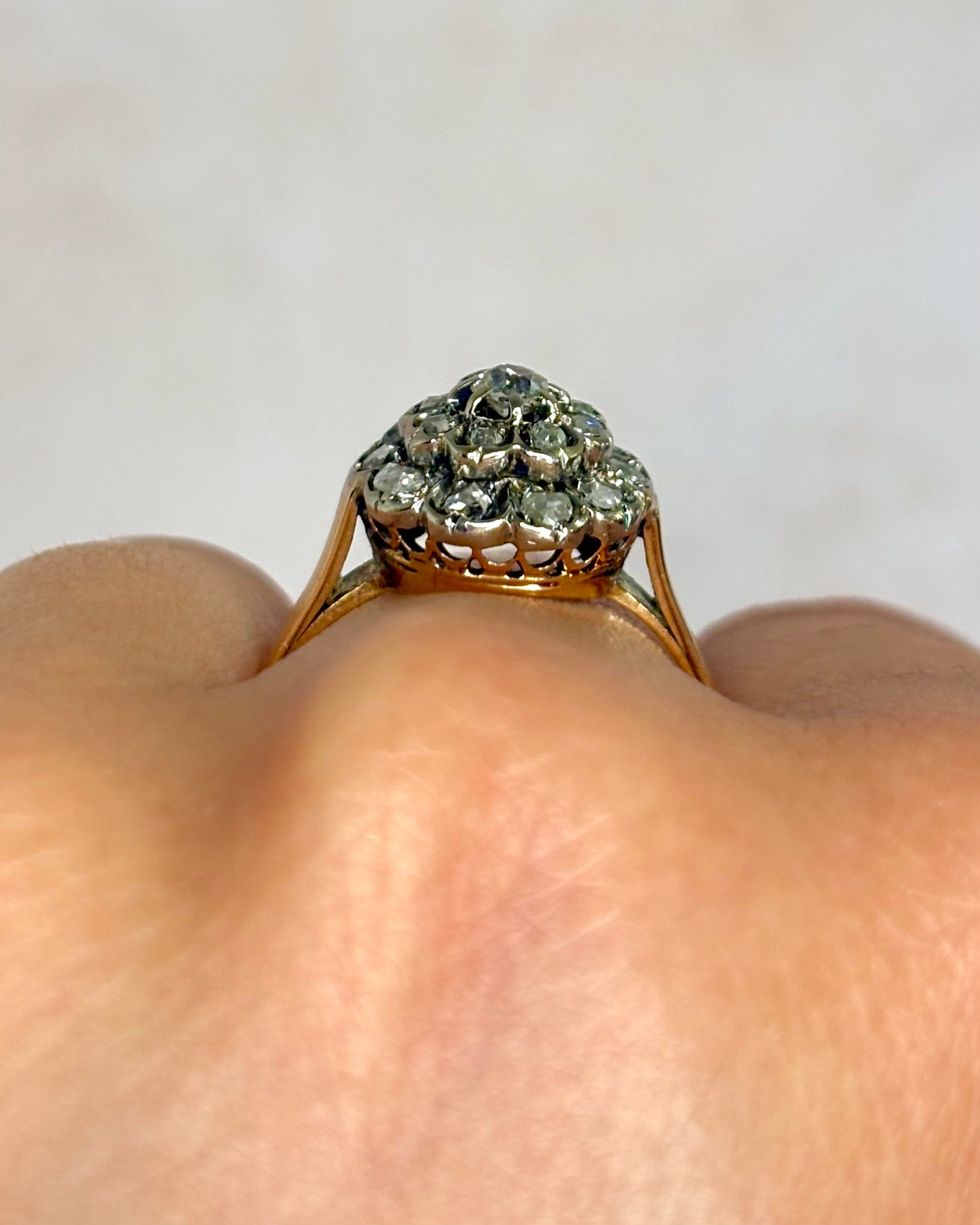 Bague Marguerite Art-Déco Diamants 0.60 carat "Rina"