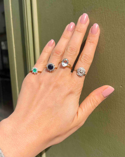 Bague Art-Déco Diamant 0.14 Carat &quot;Tania&quot;