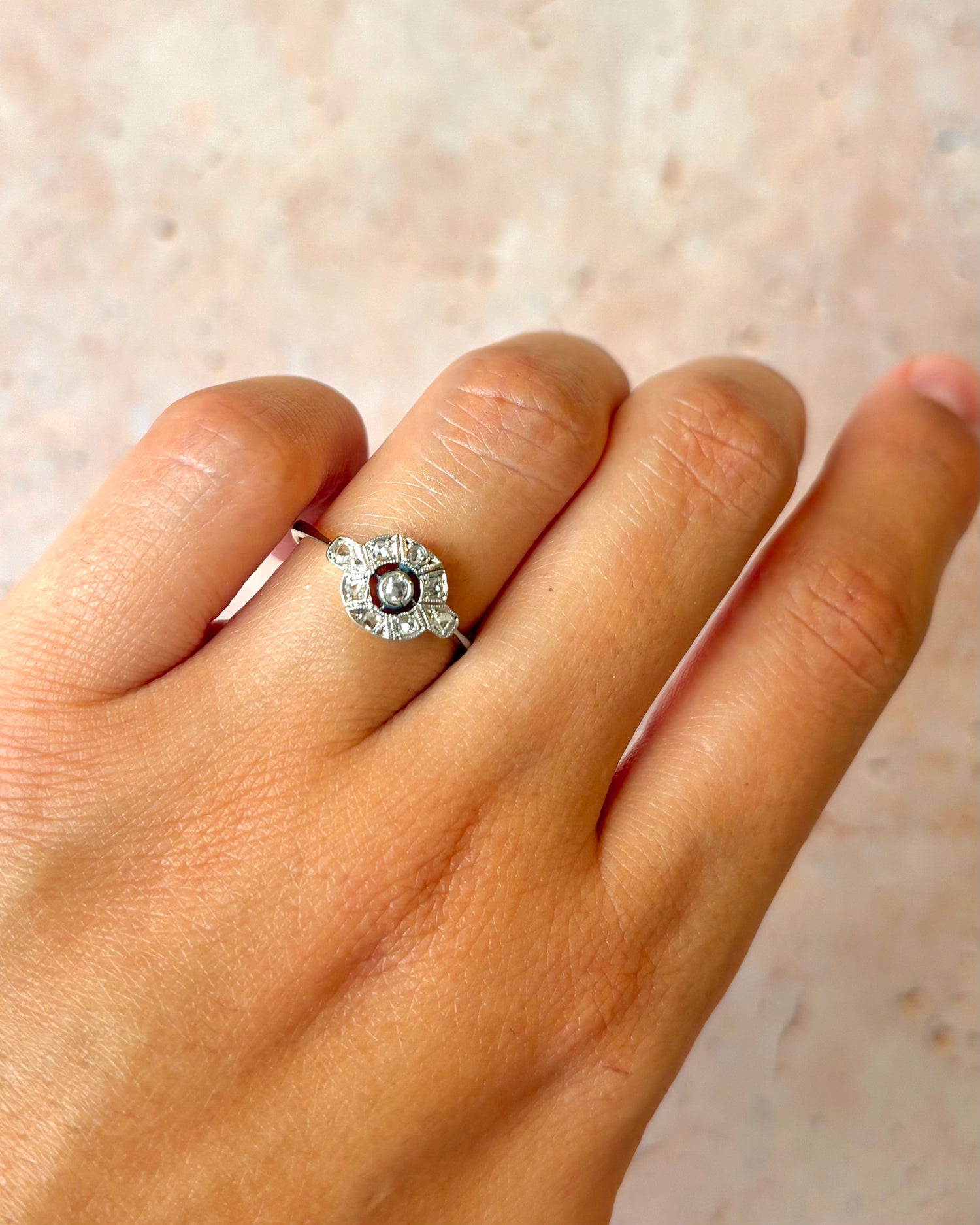 Bague Art-Déco Diamants "Virgile"