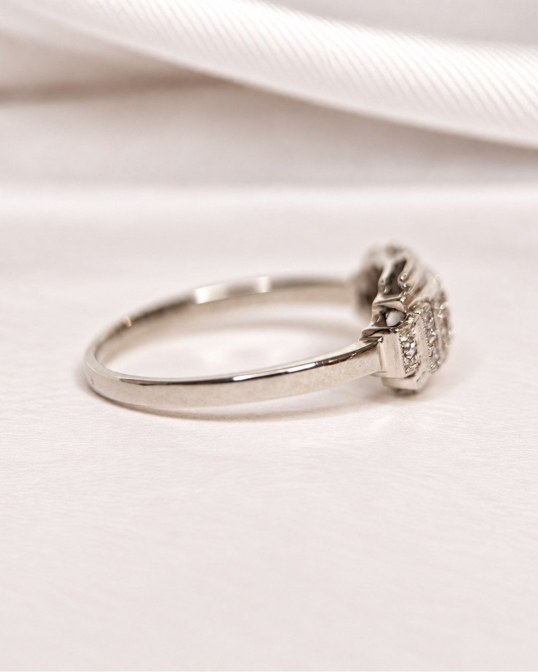 Bague Art-Déco Diamants 0.21 carat "Auxane"