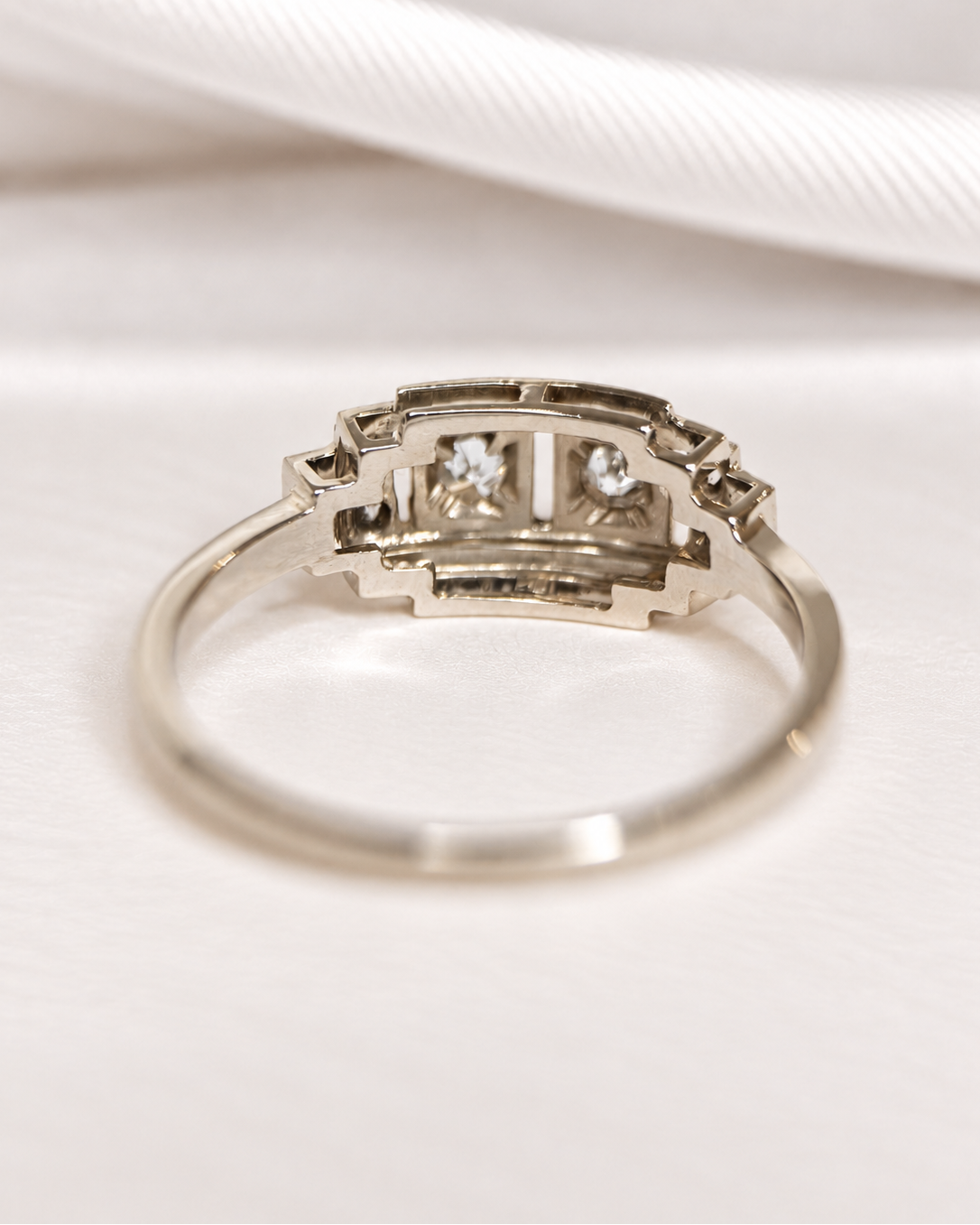 Bague Art-Déco Diamants 0.21 carat "Auxane"