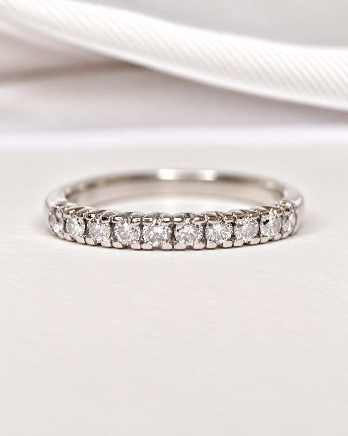 0.30 carat 2.3mm Diamond Half Eternity Ring "Murielle"