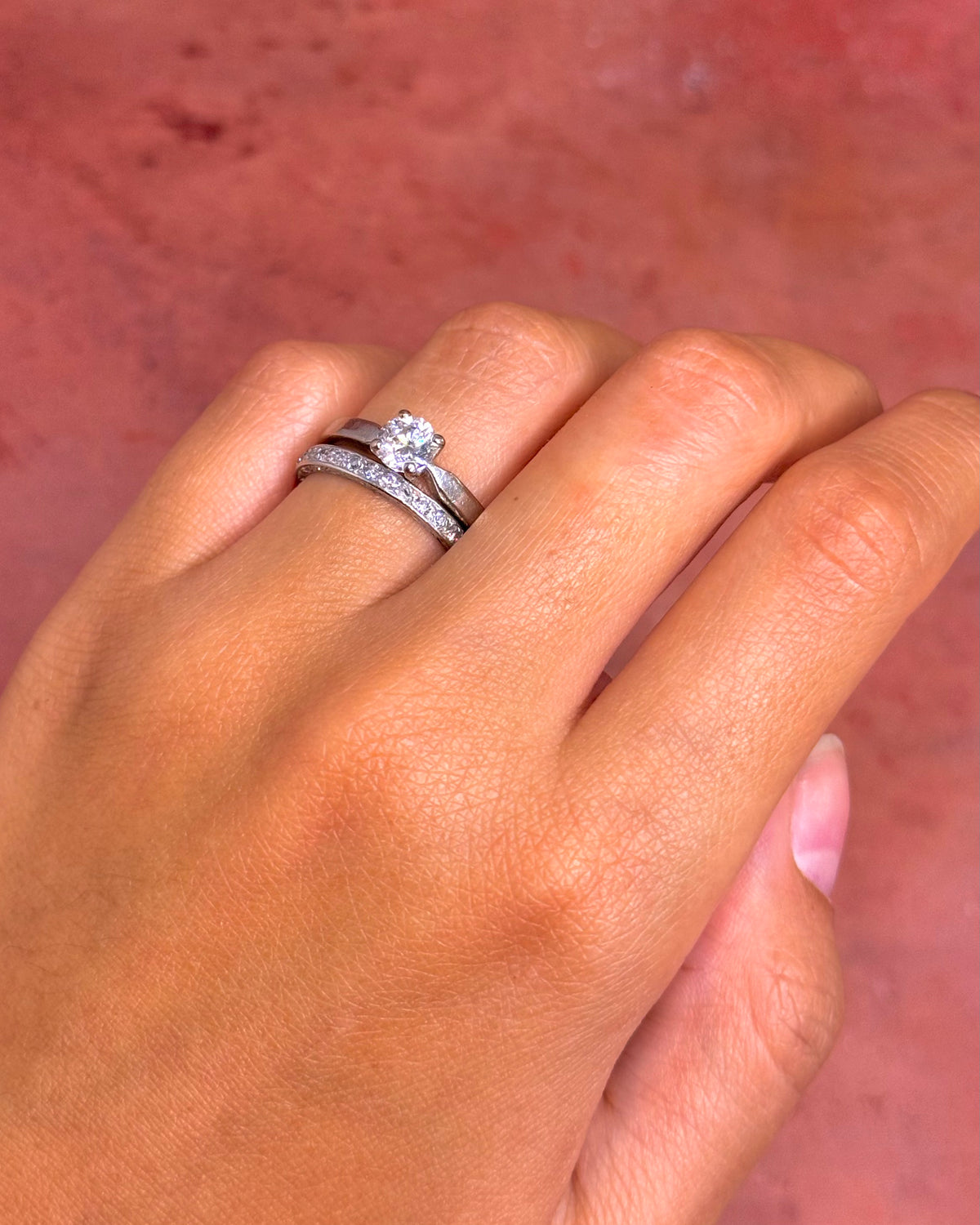 0.65-carat Diamond Solitaire Ring 4.39g "Flavie"