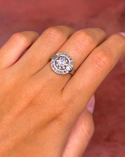 Art Deco Diamond Ring 0.84 carat 4.74g "Annie"