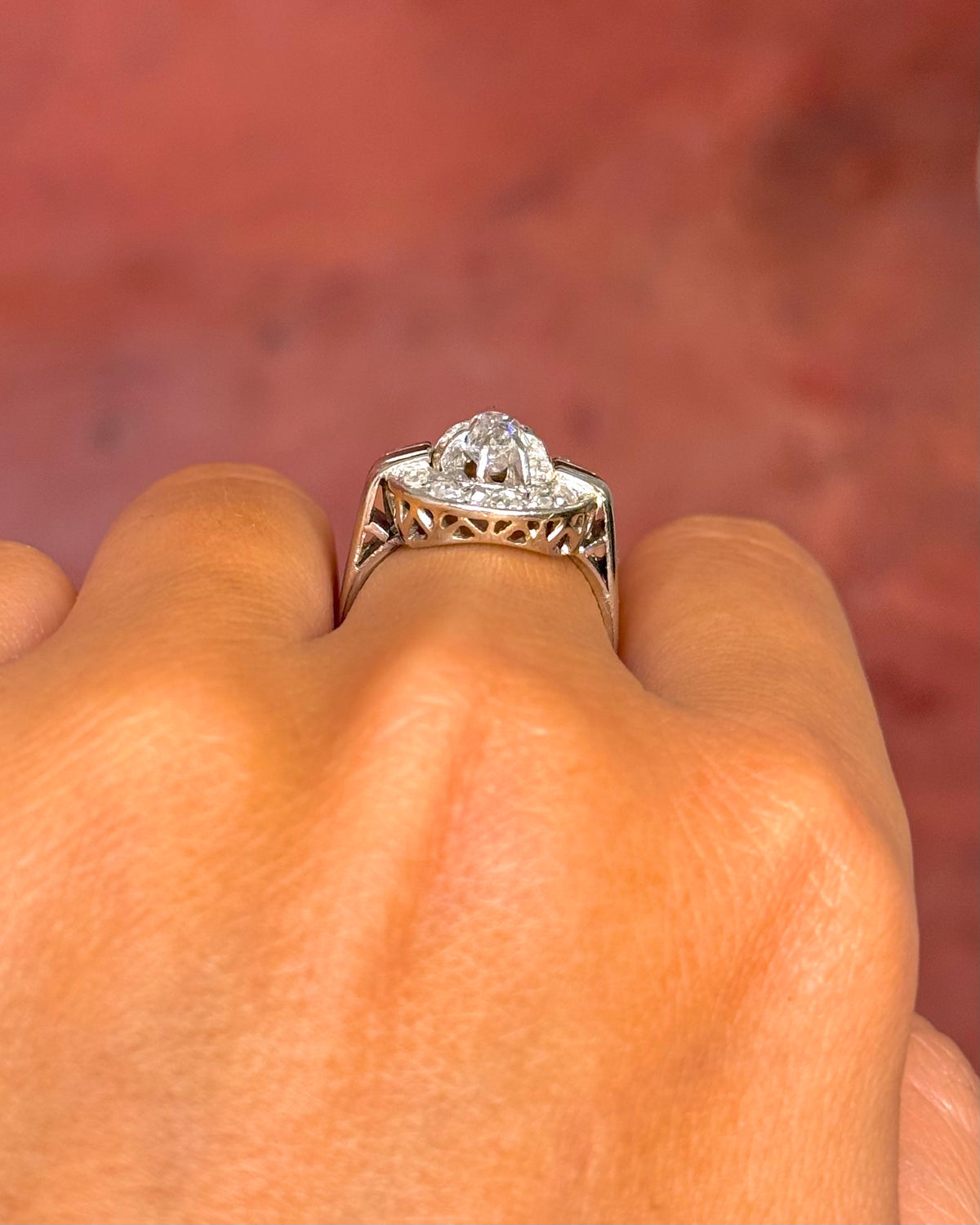 Art Deco Diamond Ring 0.84 carat 4.74g "Annie"