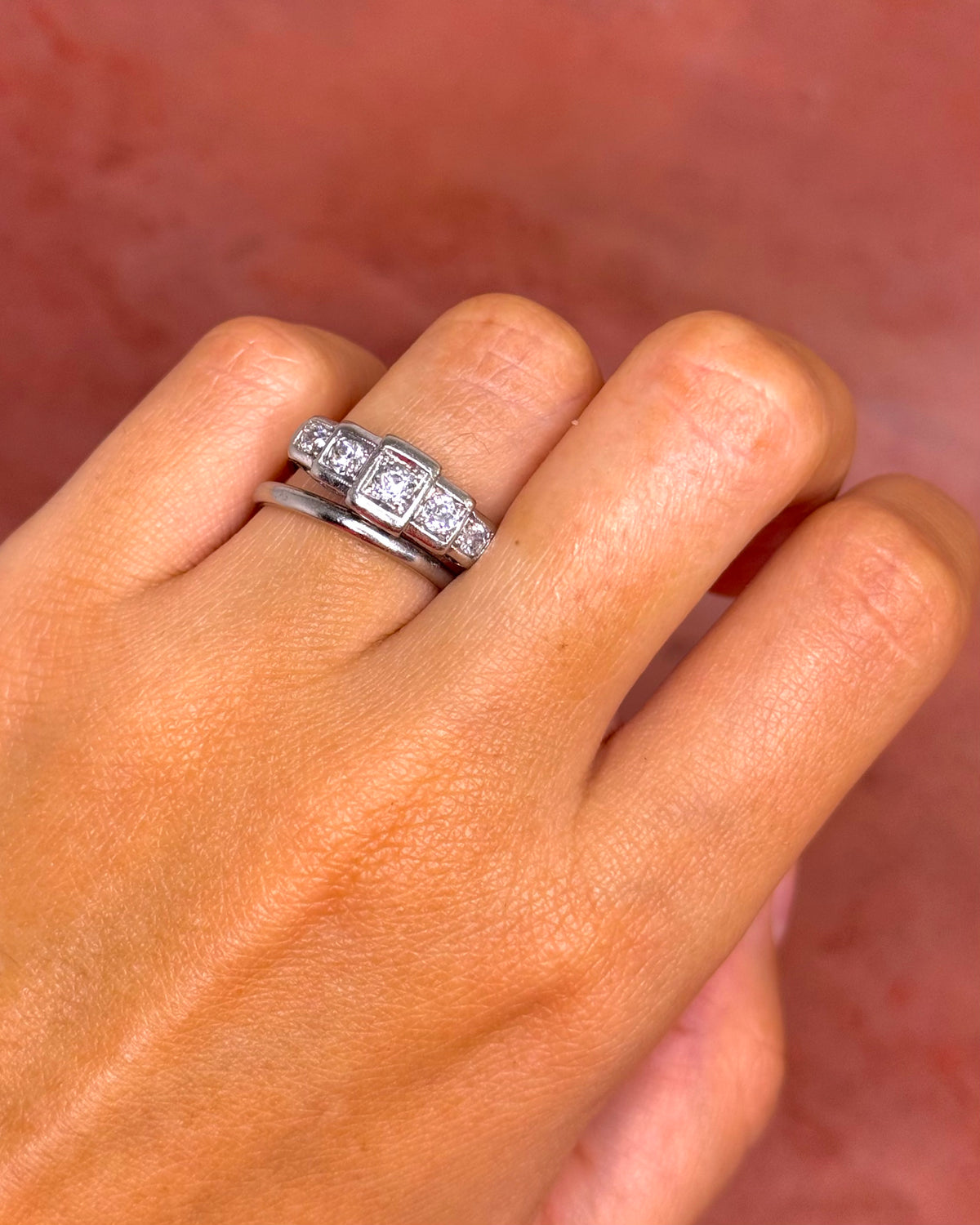 Bague Art-Déco Diamants 0.50 carat "Annie"