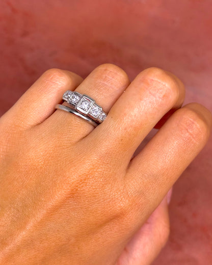 Bague Art-Déco Diamants 0.50 carat "Annie"