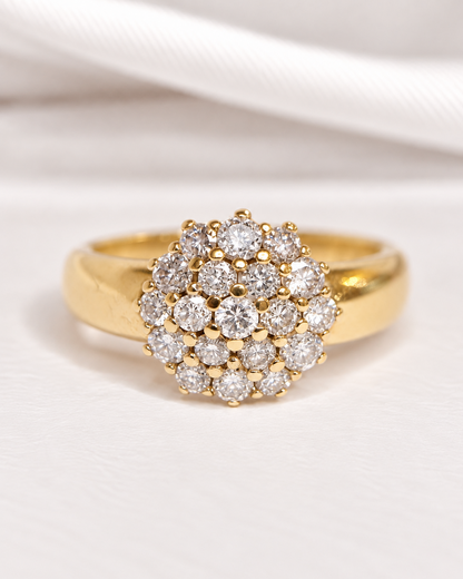 Bague Marguerite Diamants 0.89 carat 5.72g "Briana"