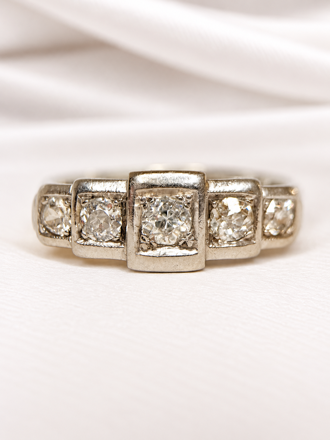 Bague Art-Déco Diamants 0.50 carat "Annie"