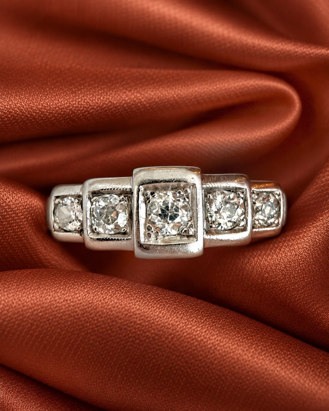 Bague Art-Déco Diamants 0.50 carat "Annie"
