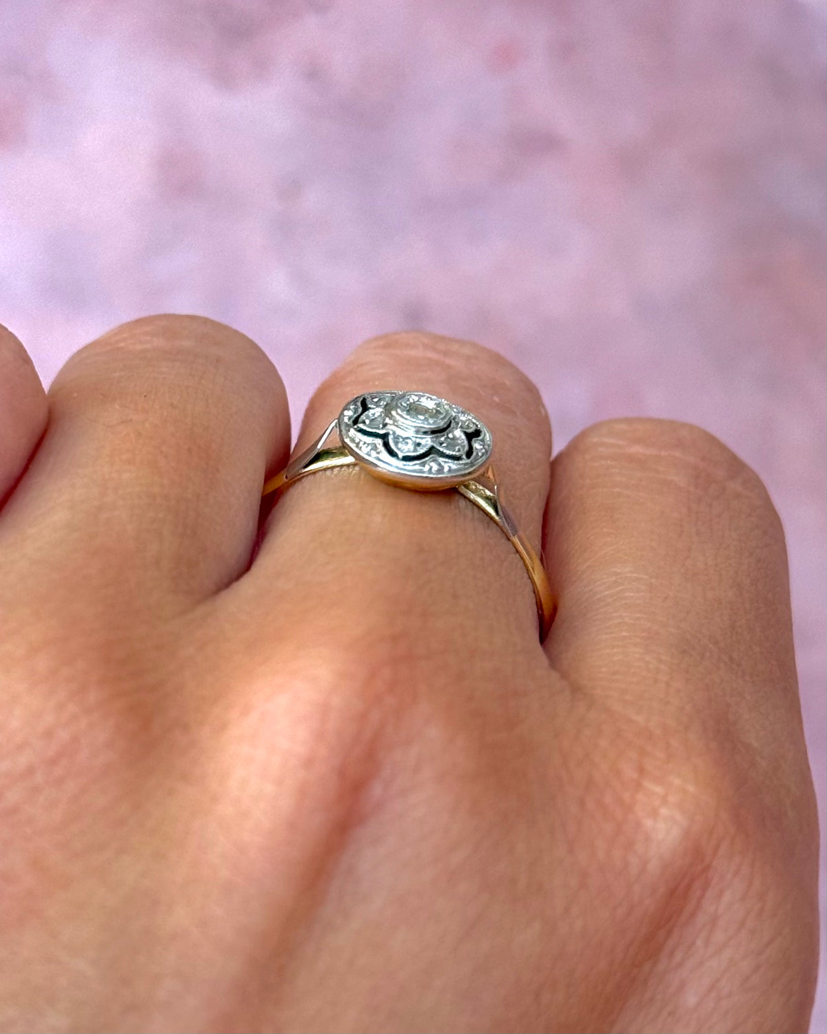Bague Art-Déco Diamants "Abigael"