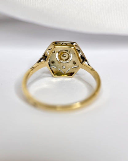 Anillo Art Déco de diamantes «Capucine»