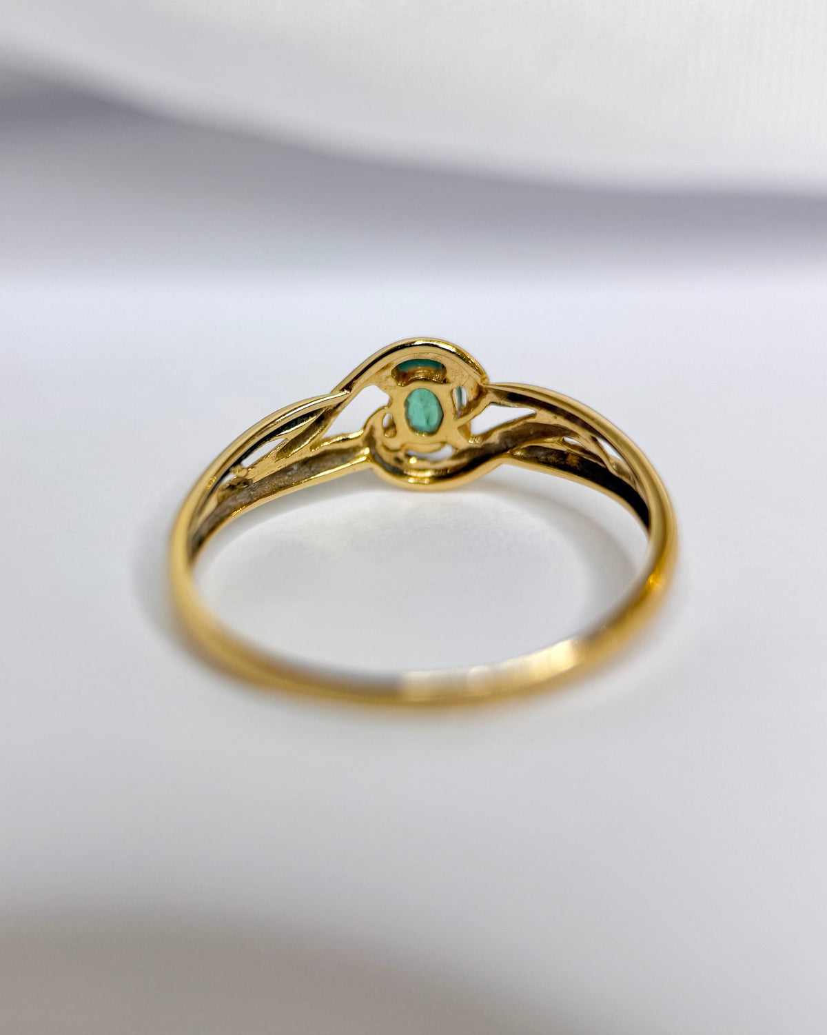 “Chiara” Emerald Tourbillon Ring