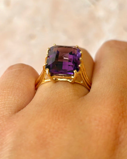 Bague Cocktail Améthyste 4.56 carats 4.33g "Carla"