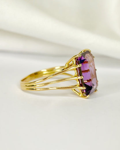 Bague Cocktail Améthyste 4.56 carats 4.33g "Carla"