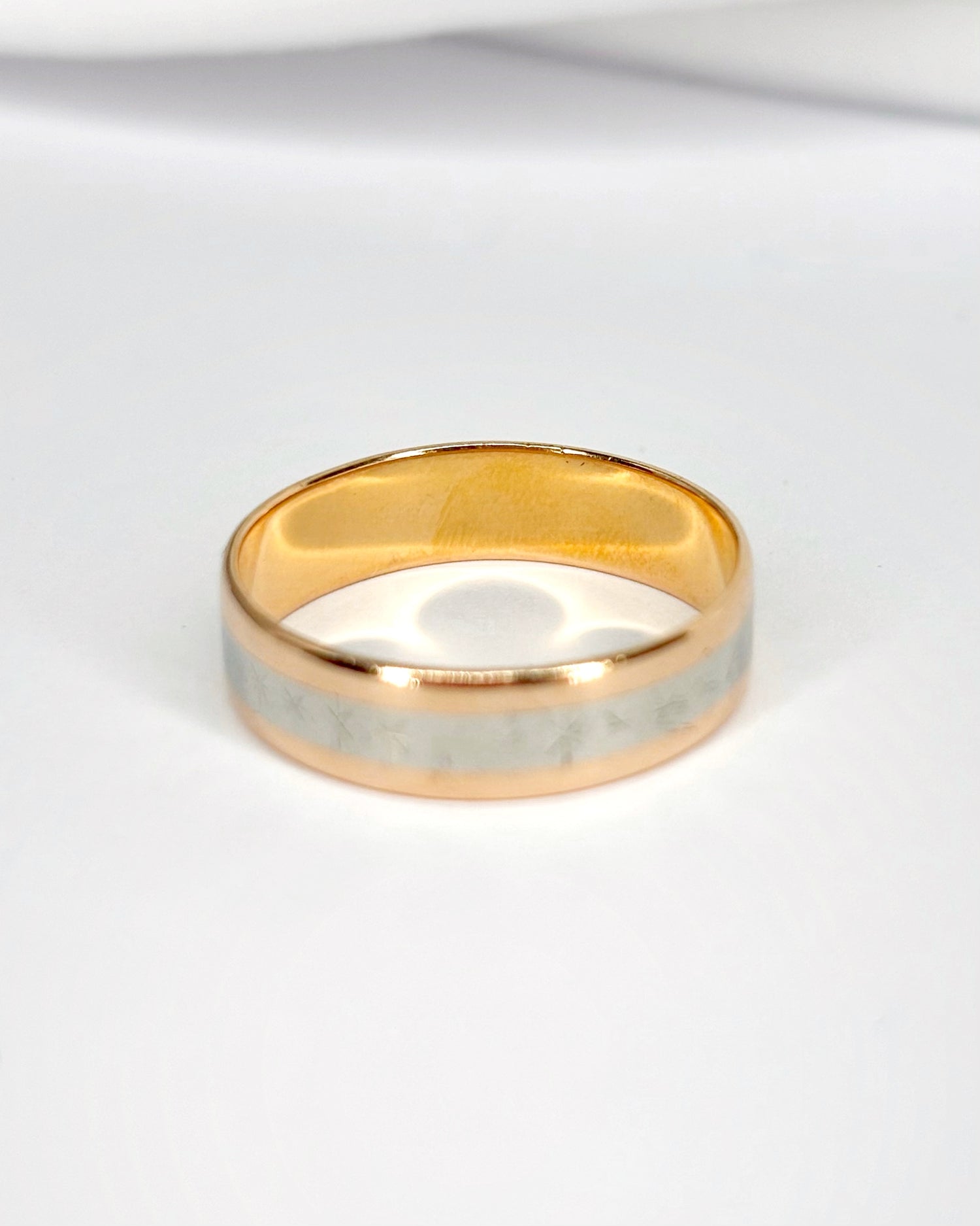 Alliance Or Jaune &amp; Gris 18 carats 5mm "William"