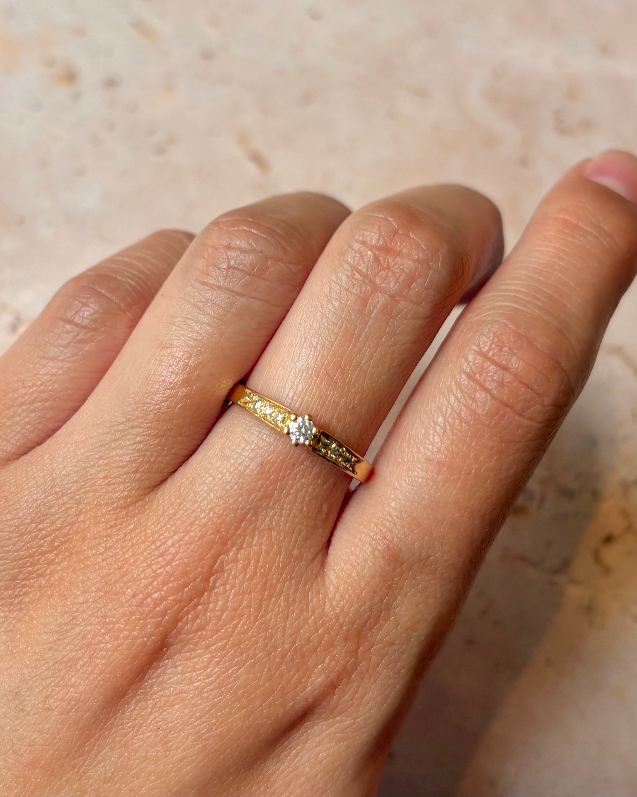 Bague Solitaire Diamants "Dilara"