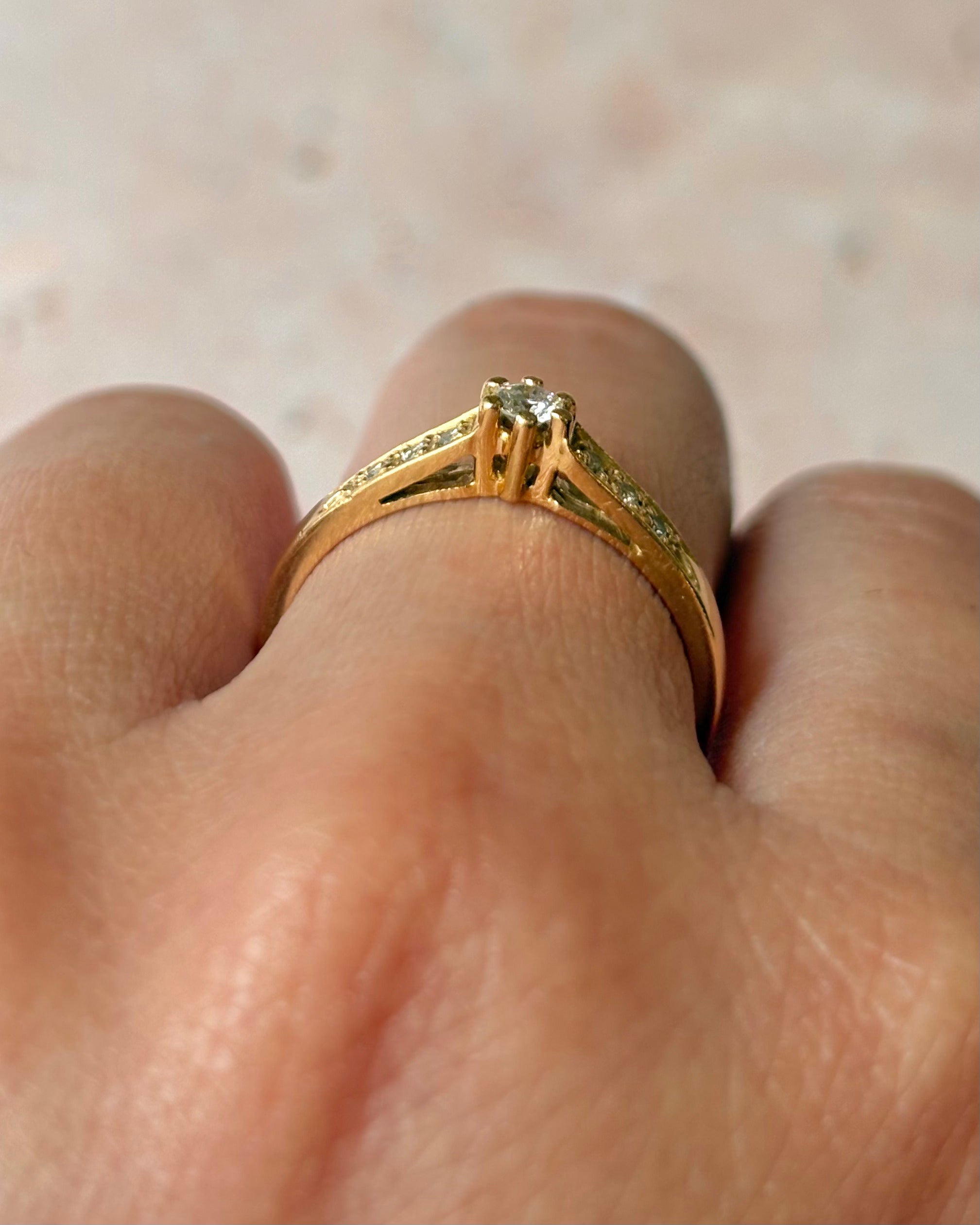 Bague Solitaire Diamants "Dilara"