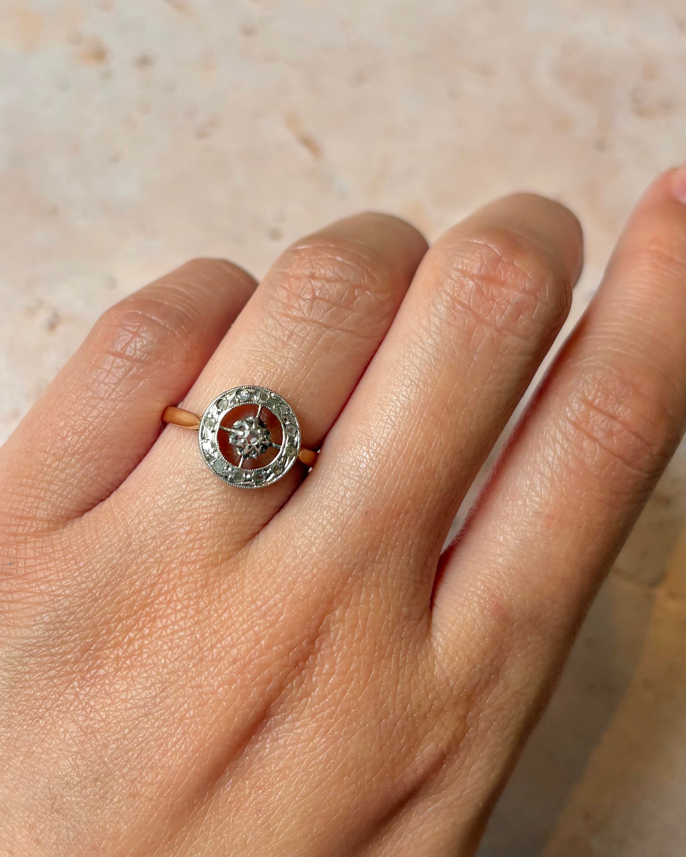 Bague Art-Déco Diamants "Ania"
