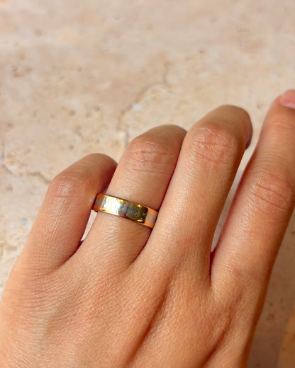 Alliance Or Jaune &amp; Gris 18 carats 5mm "William"