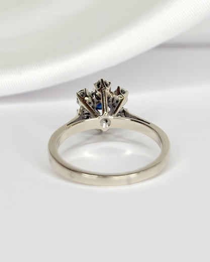 Anillo Marguerite Zafiro y Diamantes "Aneya"