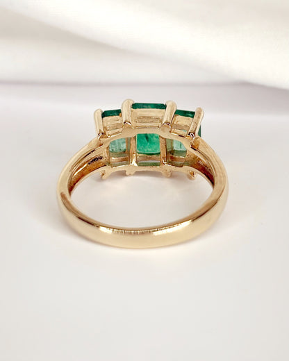 Bague Trilogie Émeraudes 2.40 carats "June"