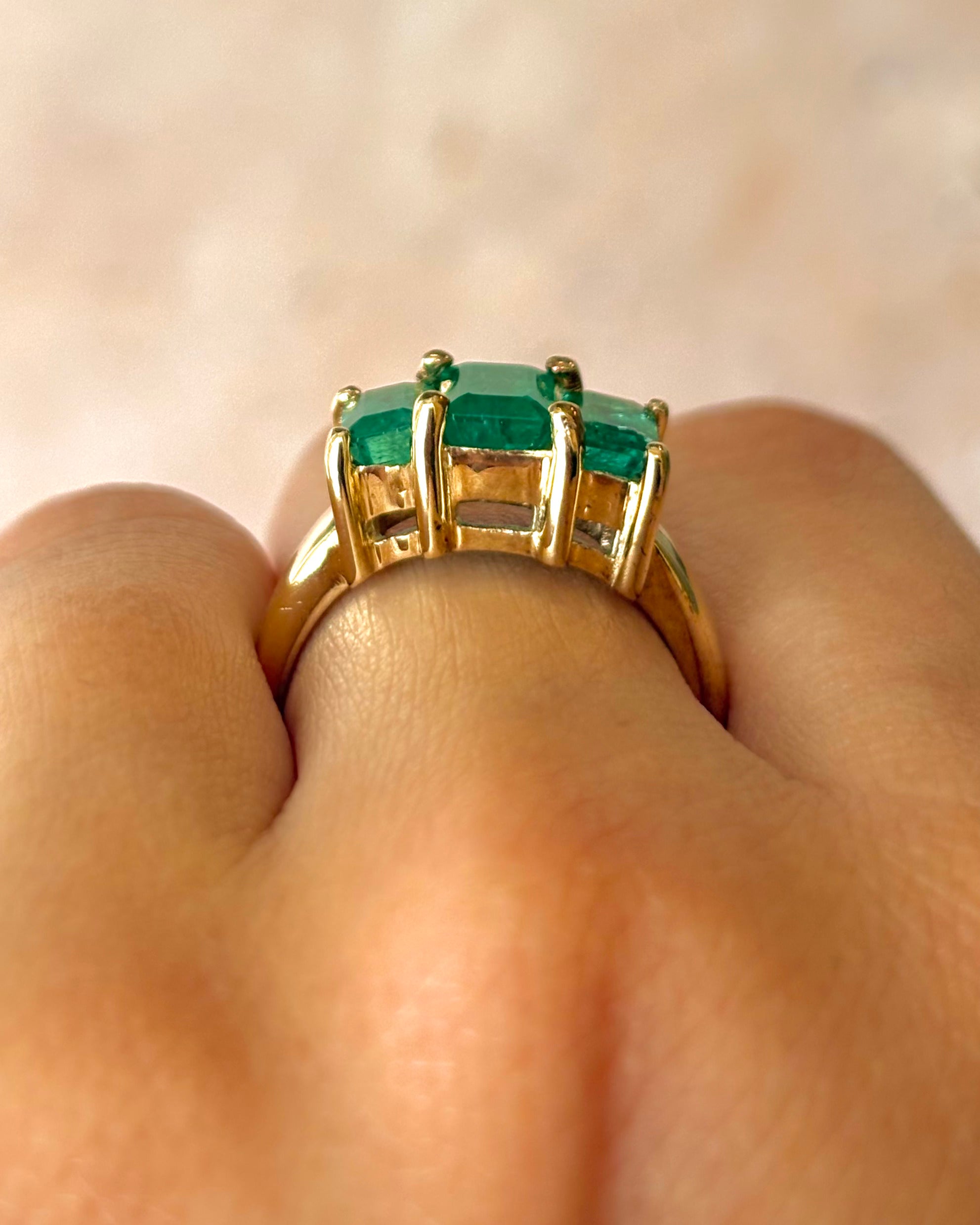 Bague Trilogie Émeraudes 2.40 carats "June"