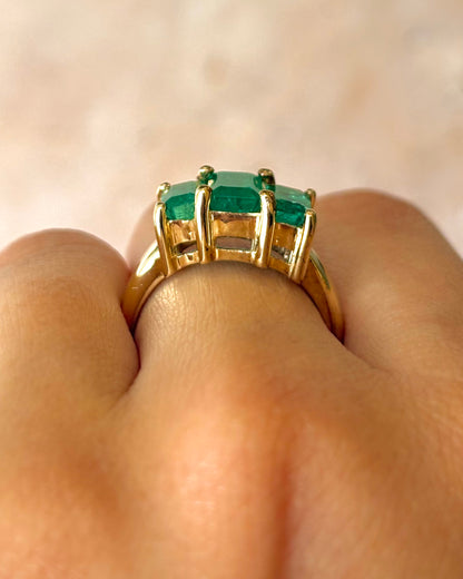 Bague Trilogie Émeraudes 2.40 carats "June"