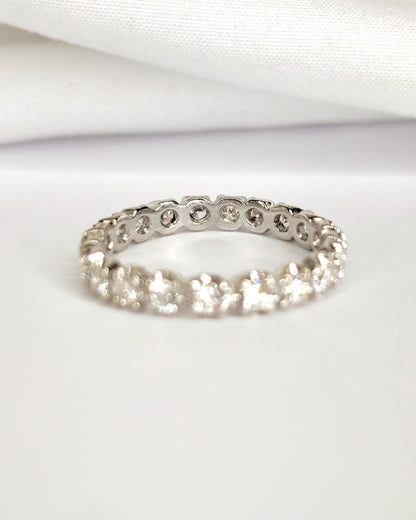 Alianza americana de diamantes de 1.47 quilates y 3.3 mm «Karina»
