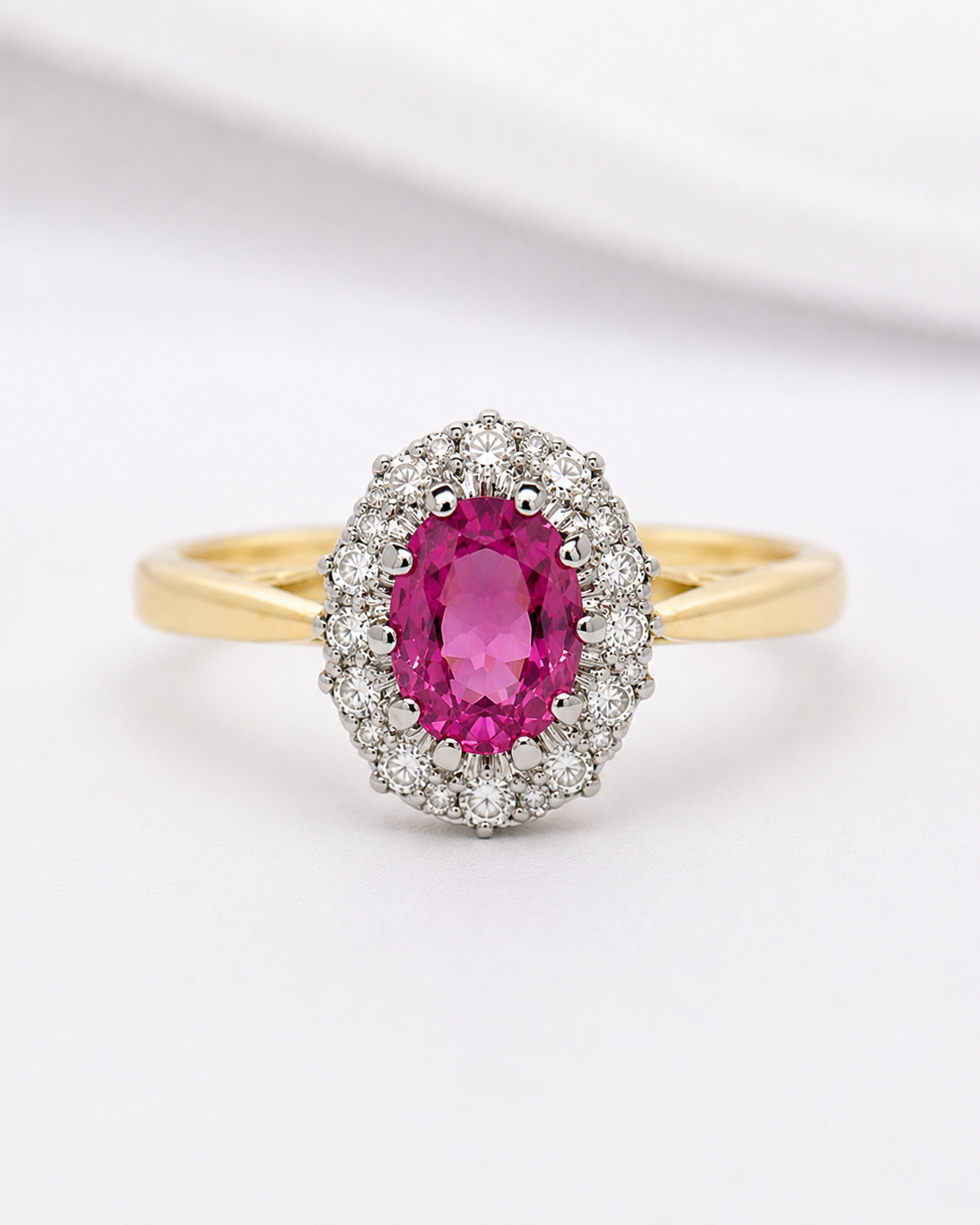 Anillo Margarita de Rubí de 0,70 quilates y Diamantes «Céline»