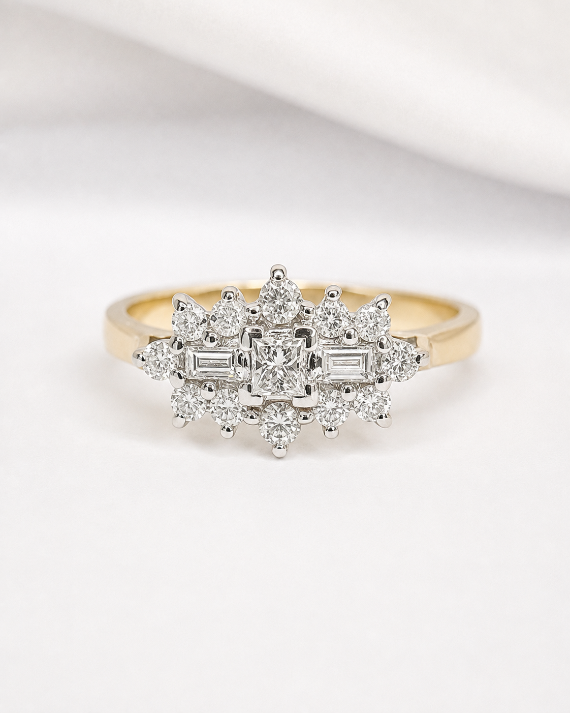 Anillo rivière de diamantes de 0,50 quilates «Odile»