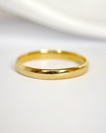 Alianza de oro amarillo de 18 quilates, 2,6 mm, «Clovis»