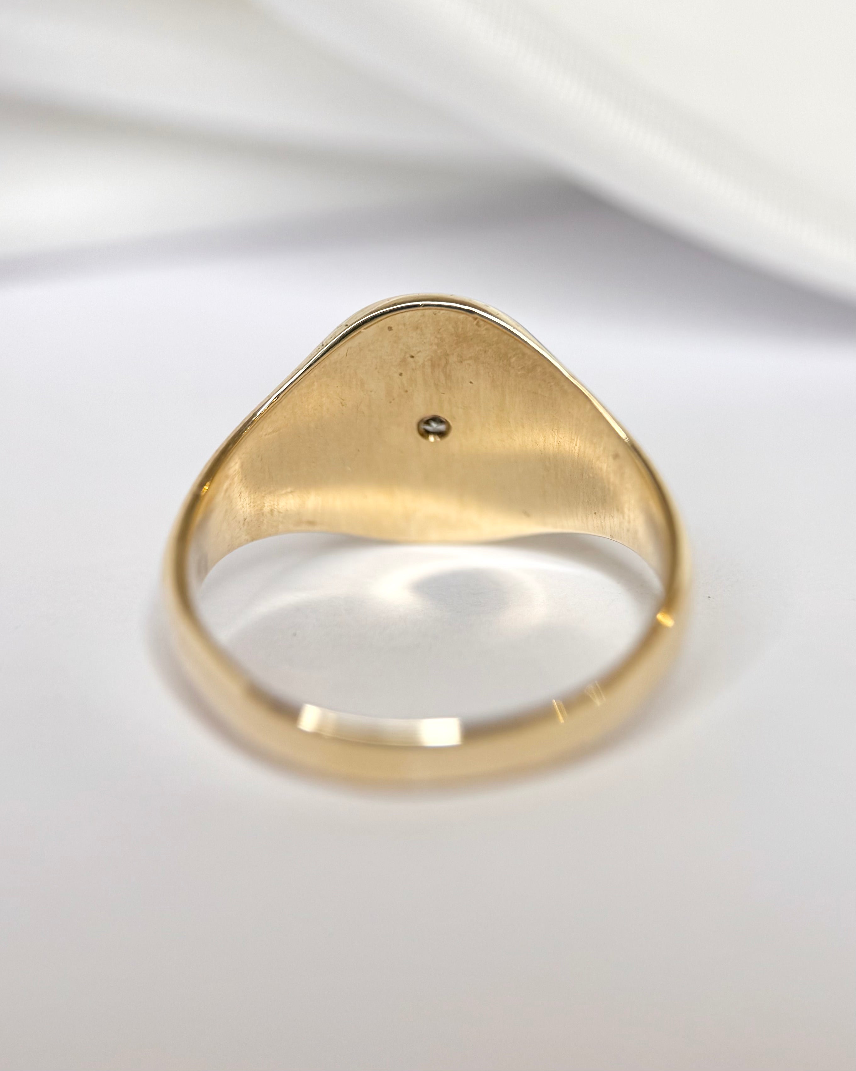 Anillo chevalier de diamantes «Jéremie»