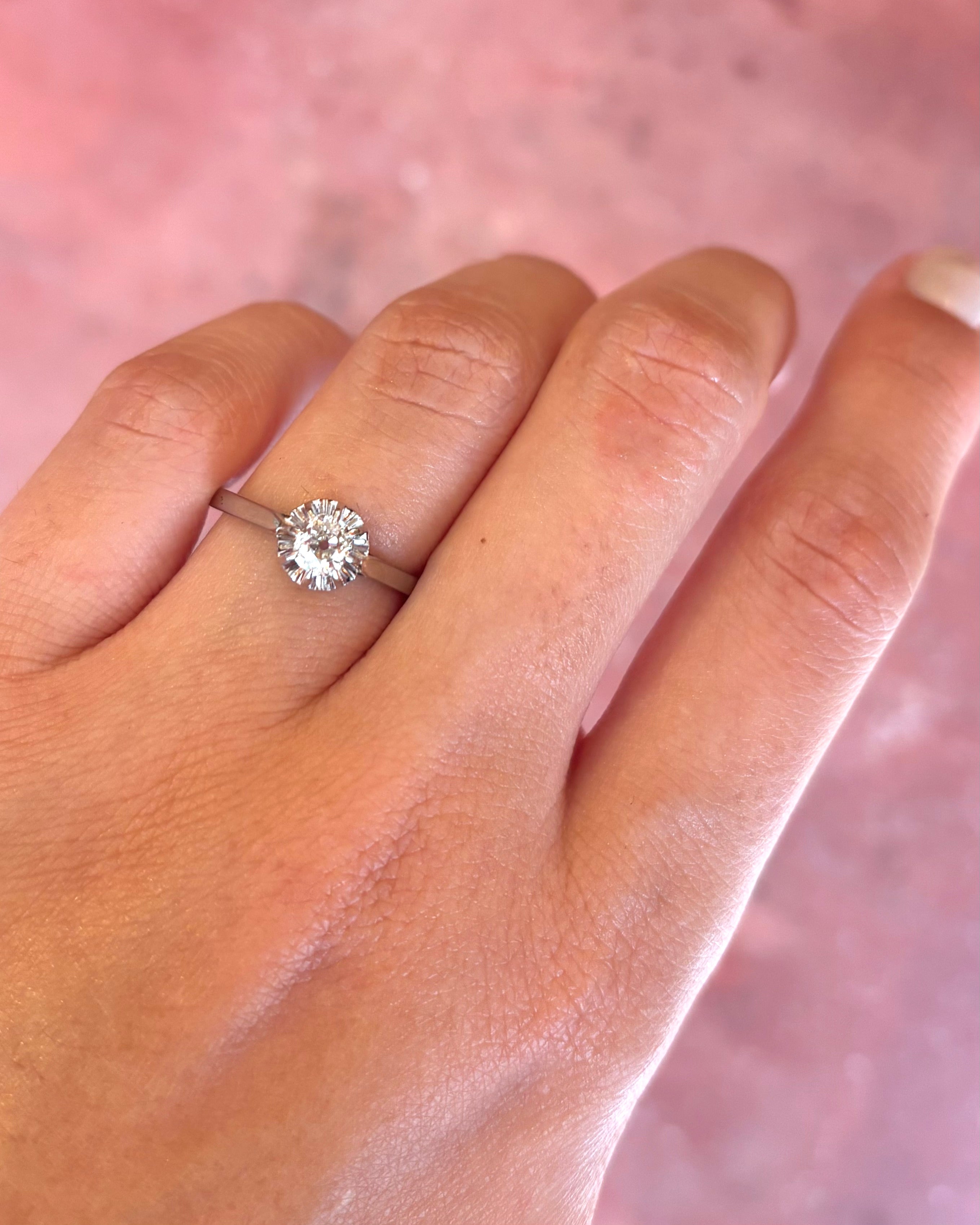 Bague Solitaire Diamant 0.29 carat "Josie"