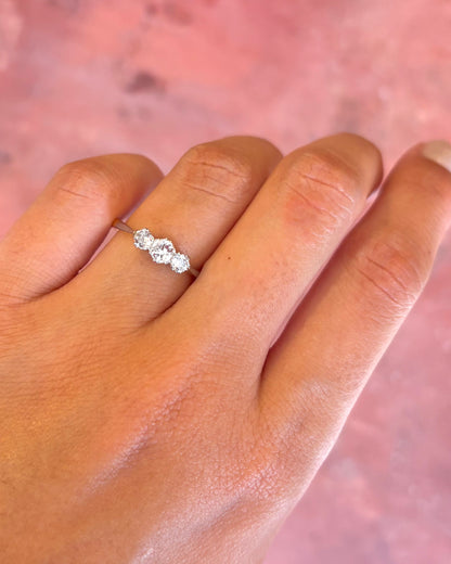 “Stella” 0.55-carat Trilogy Diamond Ring