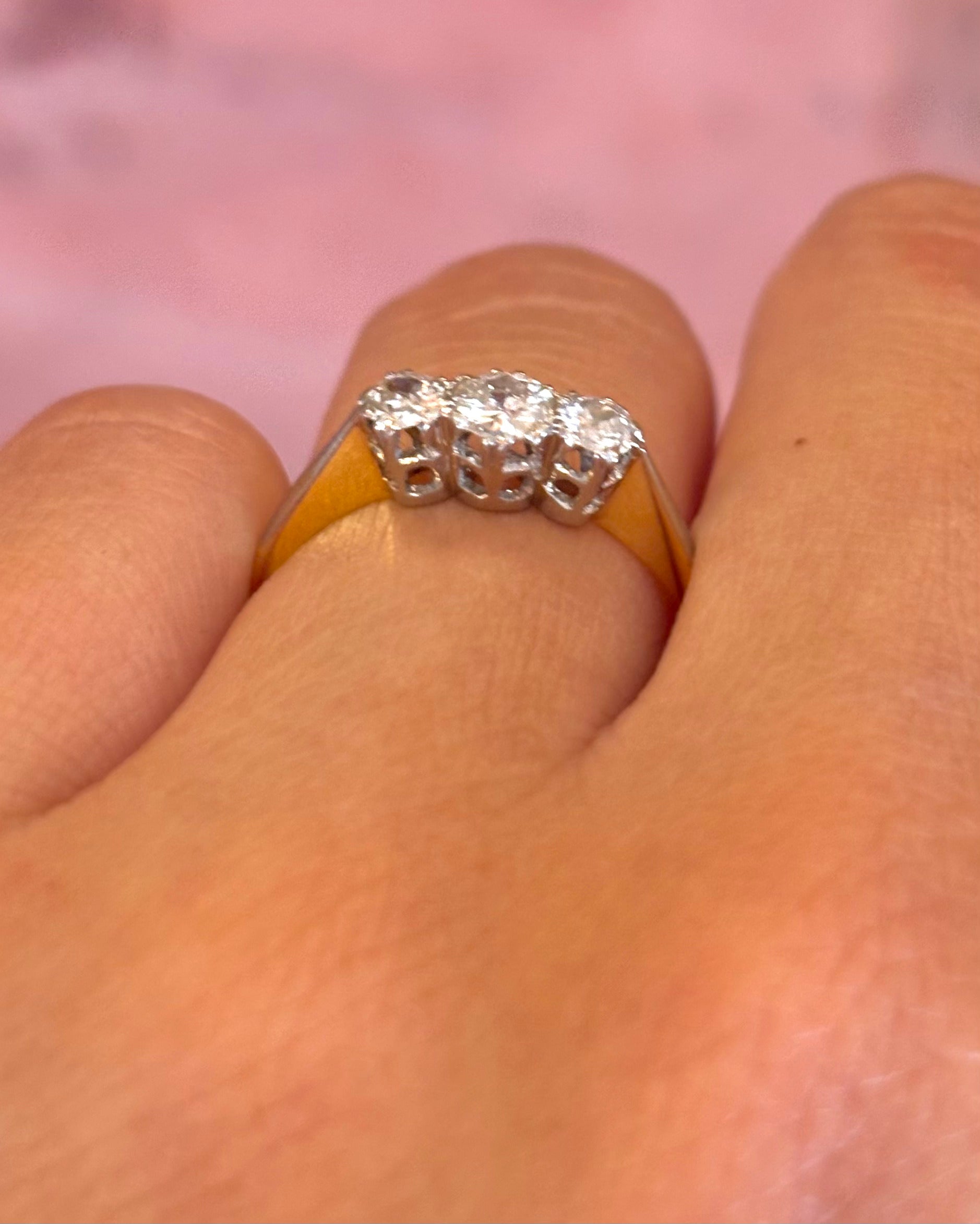 “Stella” 0.55-carat Trilogy Diamond Ring