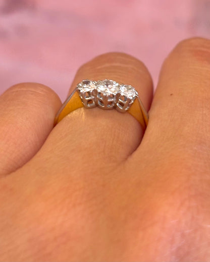 “Stella” 0.55-carat Trilogy Diamond Ring