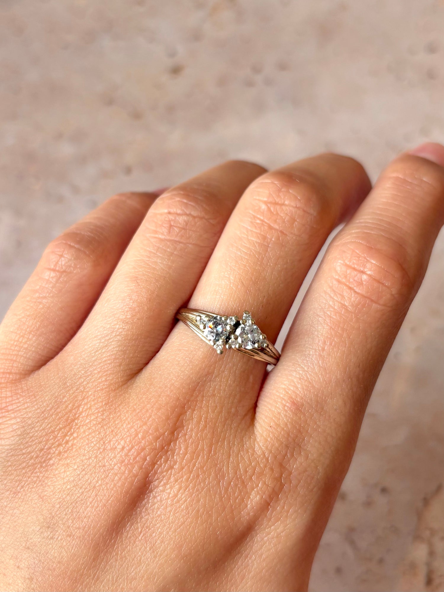 Anillo Toi &amp; Moi Diamantes 0,66 quilates "Alessia"