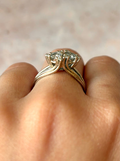Anillo Toi &amp; Moi Diamantes 0,66 quilates "Alessia"