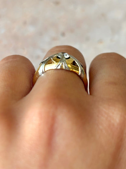 Anillo rígido con diamante de 0,30 quilates "Xaria"