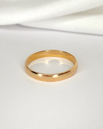 Alianza Oro Amarillo 18 quilates 3 mm "Angelina"