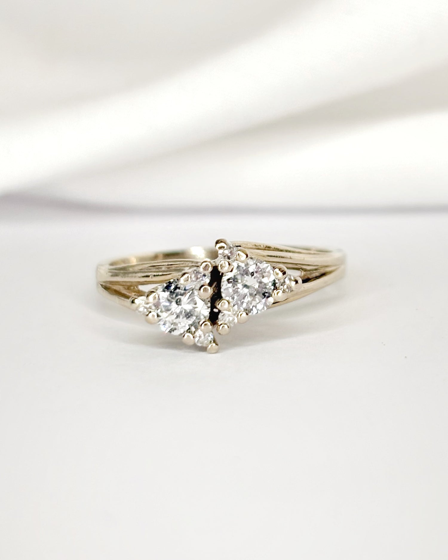 Anillo Toi &amp; Moi Diamantes 0,66 quilates "Alessia"