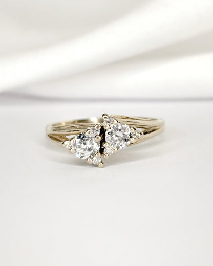 Anillo Toi &amp; Moi Diamantes 0,66 quilates "Alessia"