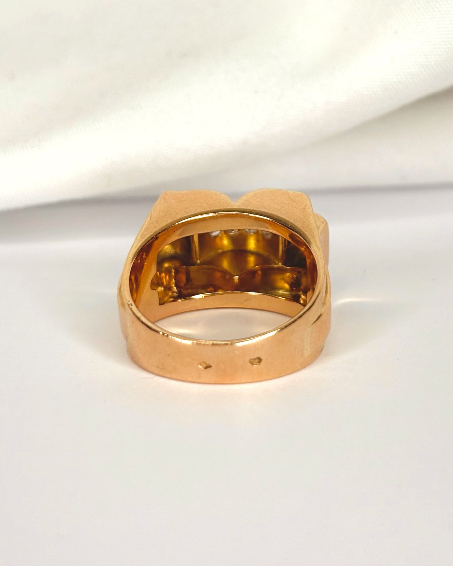 Bague Tank Diamants &amp; Or 18 carats 7.66g "Billie"