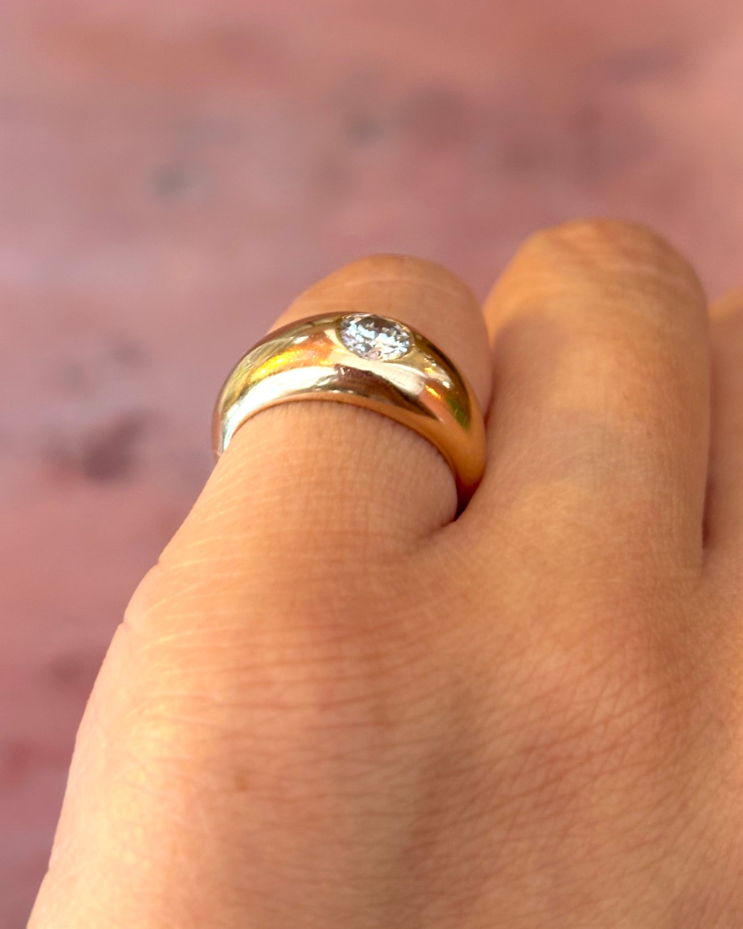 Alianza de diamantes de 0,45 quilates, 5,42 g, «Coralie»