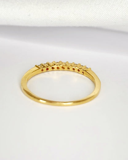 Media alianza con diamantes de 0.2 mm «Madison»